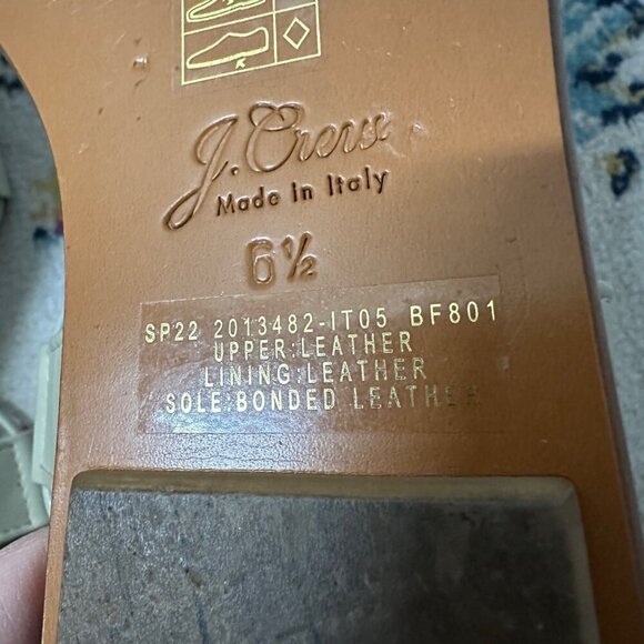 J.Crew Sorrento Lace Up Gladiator Leather Sandals ivory Womens Size 6.5. Boho - Picture 8 of 8